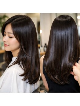 サイズ アヴェダ 町田モディ店(XXXY'S AVEDA)の写真/頭皮に優しいAVEDAカラーで、白髪も艶やかに美しく。髪質や頭皮に合わせてケアできるアイテムをご用意！