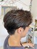 【朝ラクヘア×清潔感×立花指名限定】ニュアンスパーマ+メンズカット