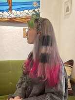 レットイット Letit ブラック×ピンク ボーター