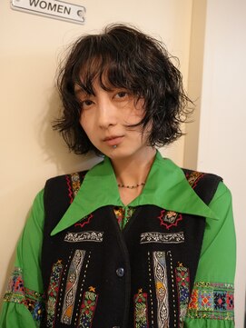 ノラ シブヤ(NORA) 小顔ミディアムパーマミディアムデジタルパーマボブパーマ前髪