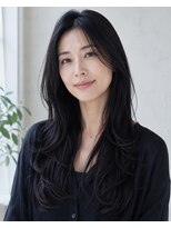 ミュート たまプラーザ店(MUTE)&nbsp;40代ヘアスタイル/大人レイヤー/艶髪バイオレット