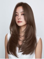ルノヘアー(Lunohair)&nbsp;大人可愛い韓国風レイヤーカット×艶髪×秋カラー