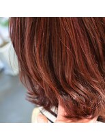 ポタム 東中野(potamu)&nbsp;赤系ハイライトカラー