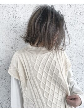 ノア ヘアデザイン 町田店(noa Hair Design) アッシュベージュ×レイヤーボブ