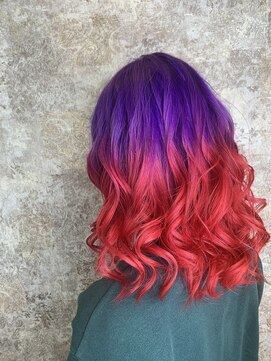 イエローコーン 金沢文庫店(YELLOW CORN) バイオレットレッドグラデ