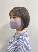 アッシュベージュ×ミニボブ/グレージュアッシュ 20代30代40代