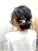 やわらかシニヨンアレンジ　　　　＜早朝受付中＞