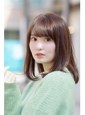 垢抜けシースルーバング☆愛されミディアム　新宿代々木