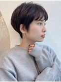 【なかじま ひびき】黒髪ナチュラルマッシュショート