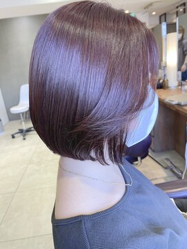 ネオリーブニコ 大井町店(Neolive Nico) 韓国風×プラムカラー【暖色カラー/顔周りカット/レイヤー】