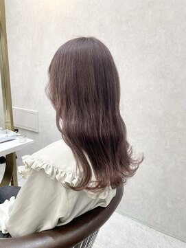 ロンド レア 天神大名店(Lond Le’a) ピンクグレージュダブルカラーケアブリーチハイトーン韓国