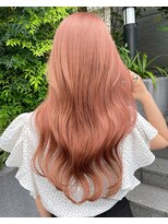 ロワンバイアルティナ 横須賀中央店(Rowan by artina)&nbsp;ベビーピンクベージュピンクハイトーンカラーフェミニンロング