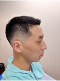 アップバング シェーバーフェード ジェットモヒカン スタイル