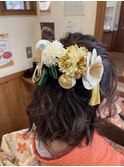 ハーフアップ