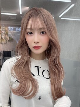 ロンド レア 天神大名店(Lond Le’a) ダブルカラーピンクベージュベージュカラーケアブリーチレイヤー