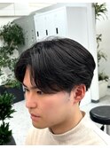 刈り上げセンターパート