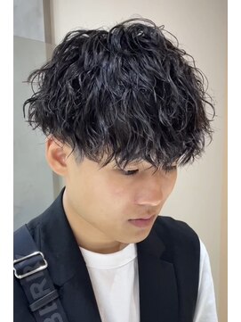 ブルニール 心斎橋(BLEUNIR) ツイストスパイラル 無造作パーマ マッシュ