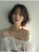 【ボブスタイル/顔まわりデザイン】フェイスラインレイヤーボブ