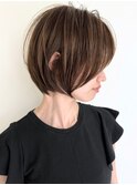 レイヤーカットハイライトダブルカラーインナカラーボブレイヤー
