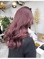 リア(riah) ダブルカラーピンクベージュベージュカラーケアブリーチレイヤー