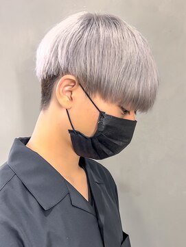 エルマーク 梅田(L-MARK) ダブルカラーブリーチケアブリーチミルクティーリタッチシルバー