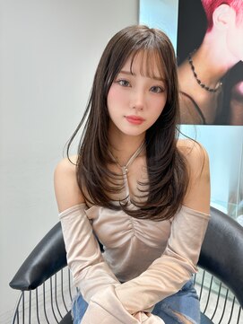 ロンドアンメゾン 原宿(Lond un Maison.) △メルティカラーフェミニンロング似合わせカット韓国ヘア(原宿)