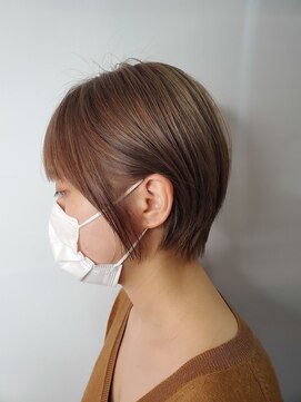 美容室ポール 西葛西店(PAUL) マッシュショート 大人かわいい 西葛西 耳かけ