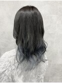 ブルーシルバーグラデーション