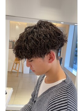 オーシャントーキョー 仙台(OCEAN TOKYO) 波巻きツイストスパイラルプードルマッシュ刈り上げツーブロック