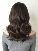 ゆる巻ロング/ココアブラウン/艶髪/くせ毛風/清須