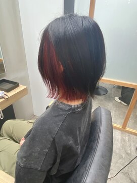 フレーム なんば店(FRAME) インナーカラー×ボブ