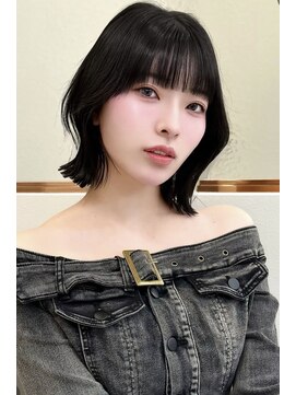 ロンドリゼル 札幌(Lond RiseL) オリーブグレー/ボブ/顔周り/小顔/レイヤー/髪質改善/縮毛矯正