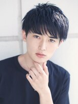 エイド 本店(aid)&nbsp;刈り上げツーブロックショートマッシュ黒髪サイドパート