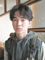 ディッセンバー 伊勢崎(December)&nbsp;メンズ/ブルーブラック/フェザーパーマ/ニュアンスパーマ/