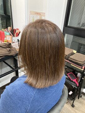 ブラウンベージュ/白髪染め/グレイカラー/リタッチ/40代50代60代