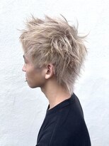 アルレン(Allen)&nbsp;ホワイトブロンド/スパイキーショート「宇都宮/ブリーチ」