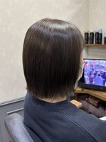 カミケン 清明店(kamiken.) グレージュカラーおしゃれボブスタイル【カミケン清明店/福島】