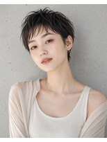ヘアーズ ベリー 上新庄店(hairs BERRY) 襟足すっきり・透明感グレージュ・小顔ハンサムショート