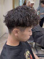 ダスティ 豊科駅前店(Dasty) メンズショート×波巻きパーマ
