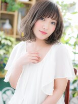 カバーヘア ブリス 上尾西口店(COVER HAIR bliss)&nbsp;*bliss上尾*斜めバング×とろみカール愛されふわミディa!
