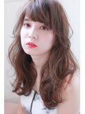 グレージュカラー×ゆるふわカール　[高円寺・イルミナカラー]