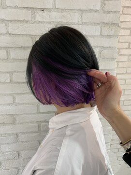 ロンド 表参道店(Lond) 【Lond倉崎涼】インナーカラー職人＊パープル×ボブ