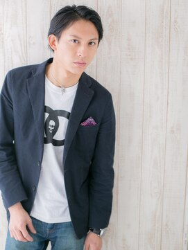 メンズヘア ビーセカンド 草加店(MENS HAIR B-2) アップバング＆セミウエット七三スマートマッシュK