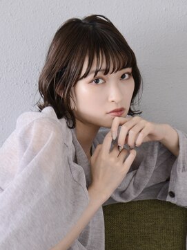 ロアー 葛西店(RAWR hair) 【RAWR】ボブヘアミディアム_外ハネスタイル