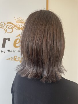 レーヴ バイ ヘアメイクカリス(reve by Hair make Charis) 裾カラー外ハネボブ【盛岡/滝沢/青山/髪質改善】