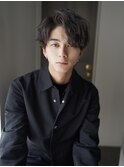 アップバングパーマ