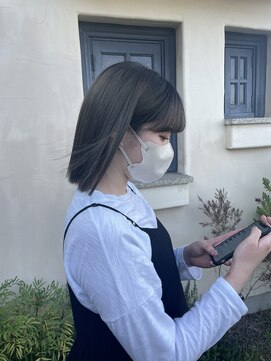 ラポール(RAPPORT) ボブ&根本暗めオリーブベージュ