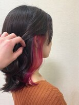 ヘアーメイク ハートシェイプドボックス(HAIR MAKE HEART SHAPED BOX) インナーカラー　×　ピンク