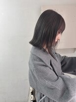 キャンバス バイ ネオリーブ 横浜西口(Canvas by neo.)&nbsp;切りっぱなしボブ グレージュ ブリーチなし sk