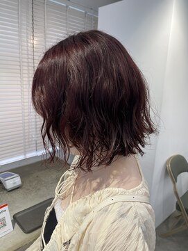 ニカ 溝の口(NICA) ボブパーマ×ピンクカラー【NICA溝の口】